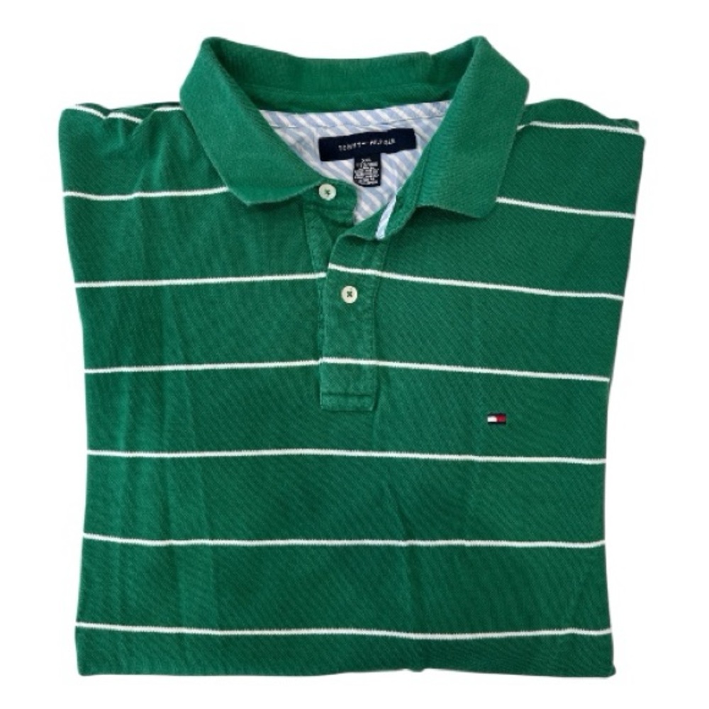 Tommy Hilfiger shirt polo short sleeve green XXL